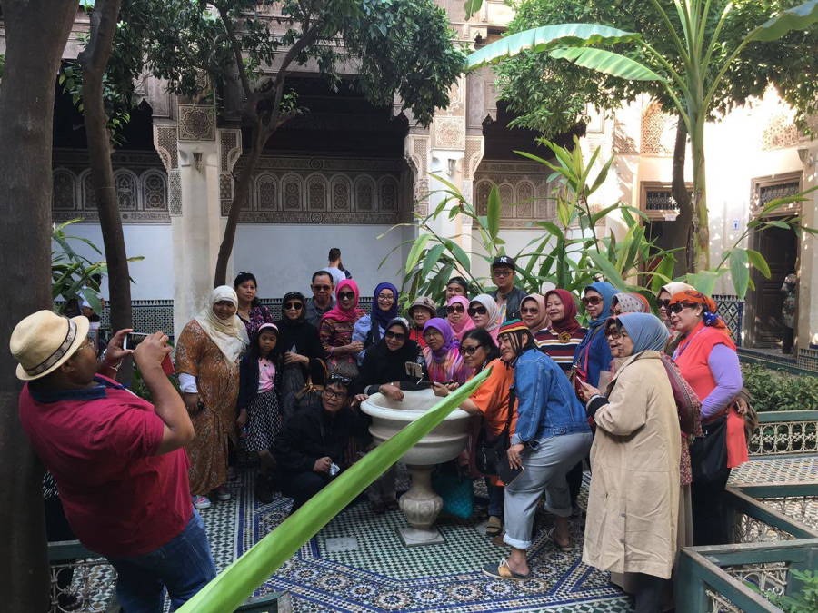 Bahia Palace-Marrakesh-Morocco Muslim tour-Indonesian Guide-Morocco Spain Tour-ilimtour