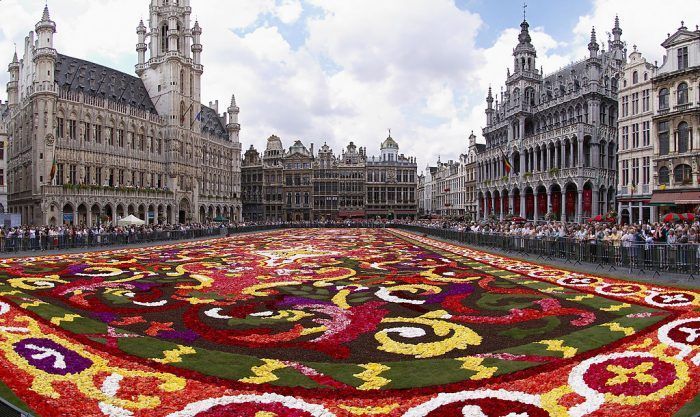 Brussels floral carpet grand place European Travel for Muslim Tourist